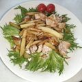 🍩's cooksnap of when they made カリカリ豚肉と薄切りポテトの塩バター炒め.
