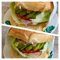 のんべぇヒロ's cooksnap of when they made 綺麗に完食☆やみつきベーグルサンド.
