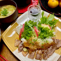 えりこは's cooksnap of when they made 絶品★和風 ステーキソース.