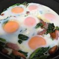 ゆるмαмα's cooksnap of when they made ほうれん草の巣ごもり風目玉焼き✨.