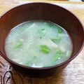 プルンバゴ's cooksnap of when they made えのき茸と小松菜の味噌汁.
