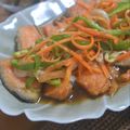 taruママ's cooksnap of when they made ☆鮭の南蛮漬け☆.