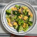 くいしんぼうなくま's cooksnap of when they made ブロッコリーと卵と豚こまの塩炒め.