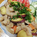 クックHBQ370☆'s cooksnap of when they made てり甘♪さつまいもと豚肉のバター醤油炒め.