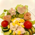 悠LOVE航's cooksnap of when they made ハムでお花(花型とマヨ).