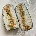 のん0319's cooksnap of when they made 梅とオクラ・納豆のヘルシーおにぎらず.