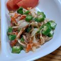 ポニーリボン's cooksnap of when they made オクラとカニカマのなめ茸和え.