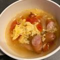 こけしビタミン's cooksnap of when they made 【学校給食】トマトとたまごのスープ.