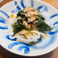 kinniko's cooksnap of when they made 新玉ねぎのワカメおかか和え.