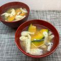 horseland's cooksnap of when they made かぼちゃと油揚げのお味噌汁.