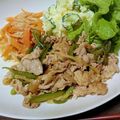 K's cooksnap of when they made 豚バラ肉生姜焼き.