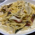 つくフォト部長♪♪こまっちゃん's cooksnap of when they made 再現レシピ☆ゆるキャン△スープパスタ.