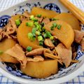 在宅勤務のおじさん's cooksnap of when they made 圧力鍋で簡単!! 豚バラ大根の煮込み.