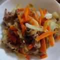ぽちんぎょ's cooksnap of when they made 豚コマなすキャベツピーマンでウマ味噌炒め.