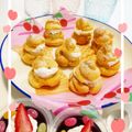 イルカ☆'s cooksnap of when they made 材料4つ★米粉のサクサクシュークリーム.