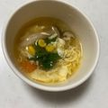 きさわか's cooksnap of when they made チンゲンサイとしめじのスープ【学校給食】.