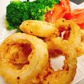 あんまかろん☆'s cooksnap of when they made 新タマ♡サクッとカリッとオニオンリング~.