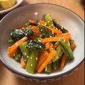 あーちゃんmama♪'s cooksnap of when they made 子供もパクパク☆小松菜のナムル☆.