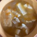 ♪ひつじ's cooksnap of when they made エコ☆かぼちゃのワタとニラのお味噌汁.