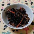 ﾁｲﾁｬﾝﾏﾏ's cooksnap of when they made 牛肉とヒジキの煮物.