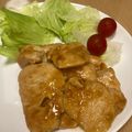 ねみねみ's cooksnap of when they made 簡単節約☆鶏胸肉の生姜焼き。.