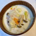 yu🐓's cooksnap of when they made 野菜&牛乳消費♫あったか生姜ミルクスープ.