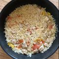みるく茶's cooksnap of when they made 簡単豪華♪フライパンでチーズパエリア.