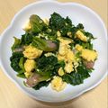 みるく大福's cooksnap of when they made ちぢみほうれん草と卵の中華風炒め.