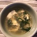 2michi's cooksnap of when they made 香り良し♡春菊と卵の中華スープ.