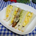 ととろ＆めい's cooksnap of when they made アジフライのとんかつソースサンド.