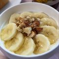 ☆あいちゃん's cooksnap of when they made バナナとナッツの蜂蜜ヨーグルト๑^^๑♡.