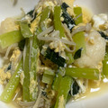 Halü★mama's cooksnap of when they made はんぺんと小松菜の卵とじ.