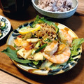 あず7225's cooksnap of when they made 絶品 焼き茄子と海老のタイ風サラダ.