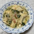 わたさな2016's cooksnap of when they made かにかまとにらの崩し豆腐煮込み.