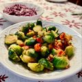 Superlittleboo's cooksnap of when they made ＊芽キャベツのアーリオオーリオ風＊.