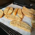 なびろめ's cooksnap of when they made 油・卵なし☆おからビスコッティ.