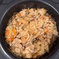 クックP65UBX☆'s cooksnap of when they made 絶品！鶏ごぼうときのこの炊き込みごはん.