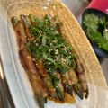 ٩(^‿^)۶'s cooksnap of when they made シソの葉入れて☆アスパラ豚肉巻き.