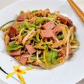 在宅勤務のおじさん's cooksnap of when they made ☆スパム入りキャベツともやしの卵炒め☆.