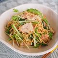 バカリャウ's cooksnap of when they made 水菜焼きそば　賛否両論レシピやってみた.