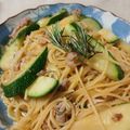 杉山純子's cooksnap of when they made 豚肉とズッキーニのピリ辛和風パスタ.