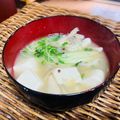 料理男子部🍻's cooksnap of when they made 貝割れ大根と豆腐のお味噌汁.