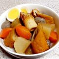 ☆★あんず姫★☆'s cooksnap of when they made ☆大根とごぼう天の煮物☆.