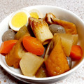 ☆★あんず姫★☆'s cooksnap of when they made ☆大根とごぼう天の煮物☆.