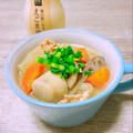 のんべぇヒロ's cooksnap of when they made 冷凍里芋とささがきごぼう水煮で簡単豚汁〜.