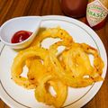 ＧＵＭＭＩ's cooksnap of when they made 残りビールでサクッ新玉葱オニオンリング.