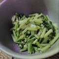 ogushiba's cooksnap of when they made カブの葉の炒め物　.
