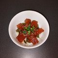 WOODs´'s cooksnap of when they made 旨っ！ビンチョウマグロの漬け丼♪.