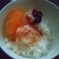 ひんべえ's cooksnap of when they made おかか梅のたまごかけご飯.