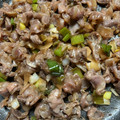 crystaI's cooksnap of when they made 砂肝のギン皮も捨てないで！ギン皮ネギ炒め.